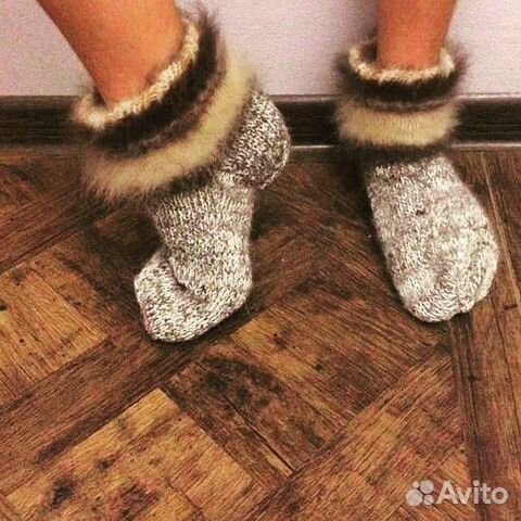 Носочки из собачьей шерсти Носочки из собачьей шерсти
