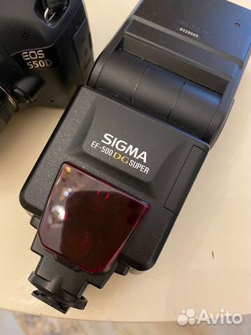 Фотоаппарат cannon 550 d+ вспышка sigma EF 500dg