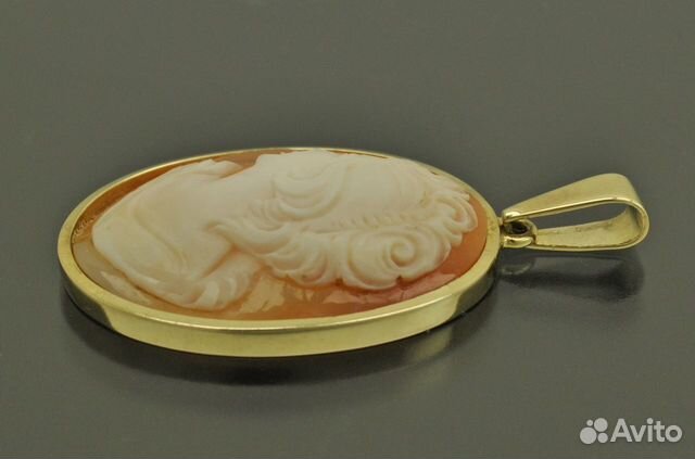 Кулон золото 333 пробы камея Кулон золото 333 пробы камея