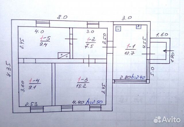Дом 53.9 м² на участке 20 сот. Дом 53.9 м² на участке 20 сот.