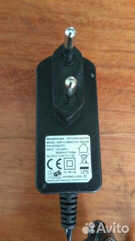 Блок питания 12V 1,5A