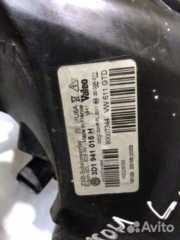 Фара левая Volkswagen phaeton