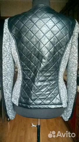 Кожаная куртка пиджак р.44-46 Кожаная куртка пиджак р.44-46