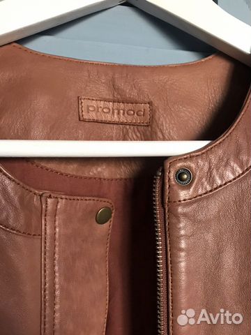Куртка кожаная натуральная кожа новая Promod