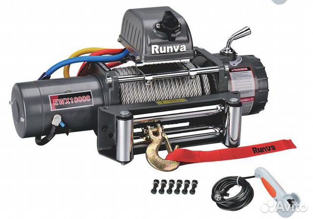 Лебёдка электр 12V Runva 9500/10000/12000 Лебёдка электр 12V Runva 9500/10000/12000