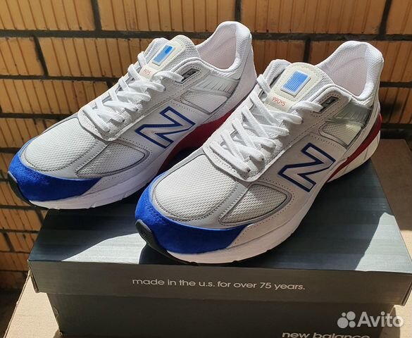 red white blue new balance 990