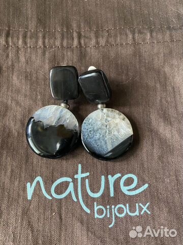 Серьги nature bjoux Франция