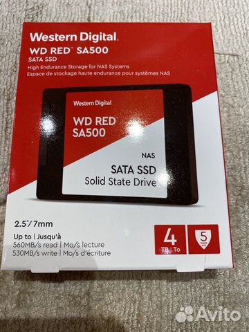 Western Digital WD Red SA500 NAS SSD 4 TB Western Digital WD Red SA500 NAS SSD 4 TB