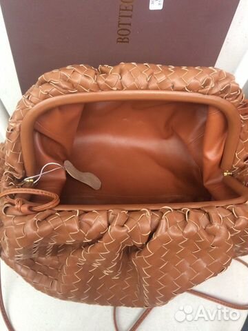 Сумка пельмень bottega плетенная и ремень