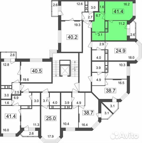 1-к квартира, 38.8 м², 5/7 эт. 1-к квартира, 38.8 м², 5/7 эт.