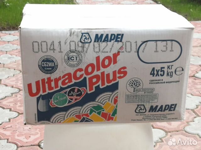 Затирка mapei ultracolor plus