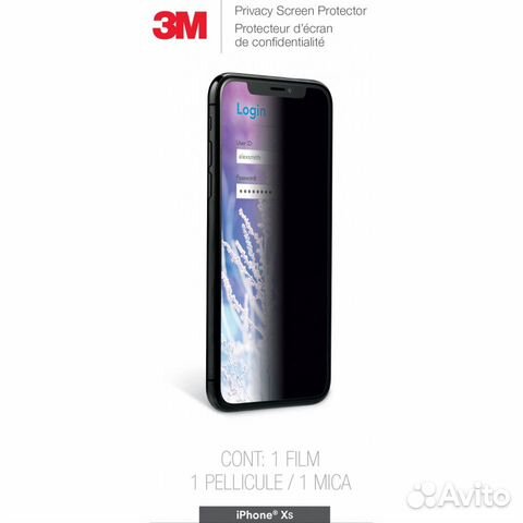Стекло против чужих глаз для iPhone от 3M Стекло против чужих глаз для iPhone от 3M