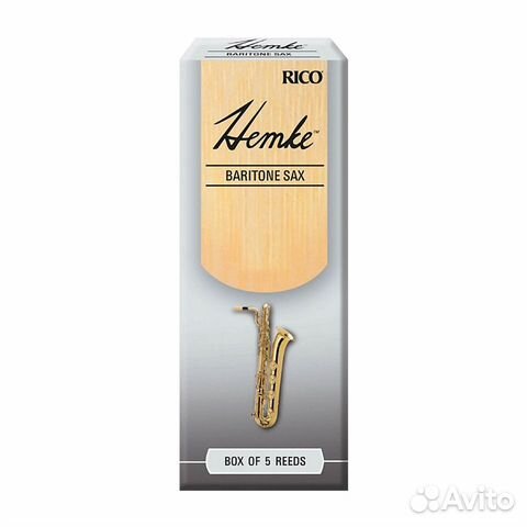 Трости для баритон саксофона Rico Hemke №2,5 (5 шт