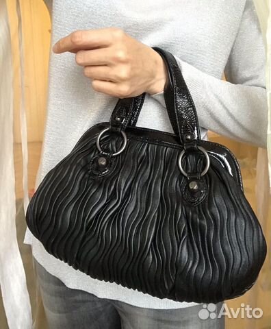 Сумка кожная Tj Collection чёрная