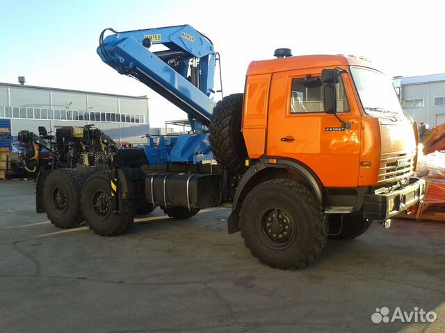 Новый камаз тягач 43118 с кму inman IM 150 евро 2