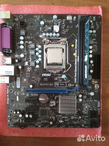 Материнская плата MSI с процессором Материнская плата MSI с процессором