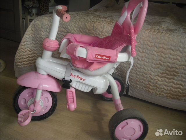 Детский велосипед 3 колесный fisher price