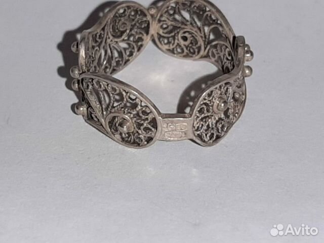 Серебряное кольцо ажурное. 875пр Серебряное кольцо ажурное. 875пр