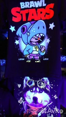 Футболки Brawl stars светящиеся Футболки Brawl stars светящиеся