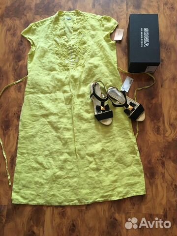 Платье новое лён Италия puro Lino