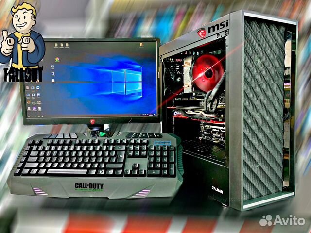 Игровой компьютер GTX 1080/ Ryzen 5 2600/16Гб/SSD Игровой компьютер GTX 1080/ Ryzen 5 2600/16Гб/SSD