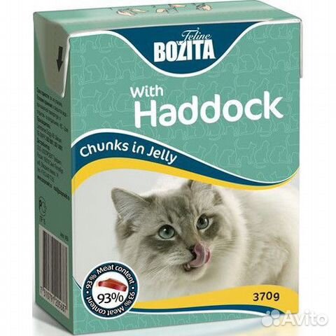 Корм для кошек bozita Кусочки в желе с морской рыб