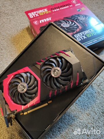 Видеокарта Gtx1070ti Msi Gaming