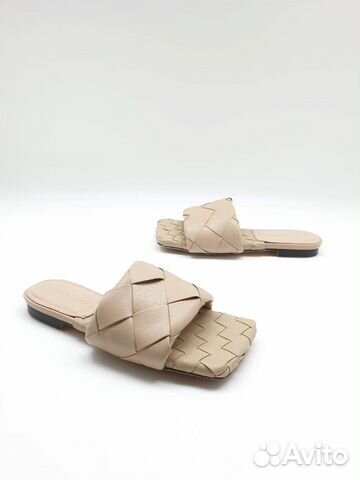 Кожаные шлепанцы Bottega Veneta