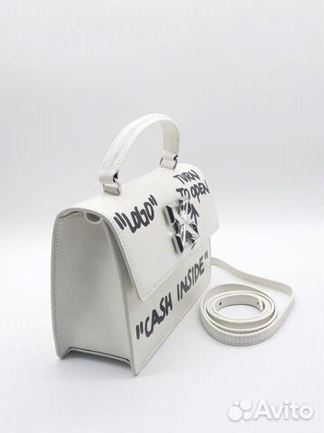 Женская кожаная сумка Off-White