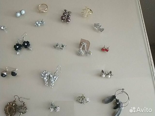 Серьги пакетом. 18 пар и 2 колечка