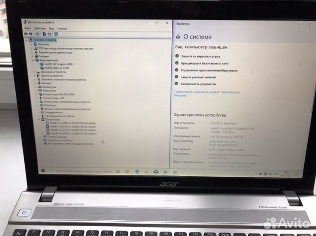 Игровой Acer v3 i5 GeForce 2gb ram 5gb