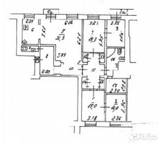 5-к квартира, 143 м², 5/10 эт. 5-к квартира, 143 м², 5/10 эт.