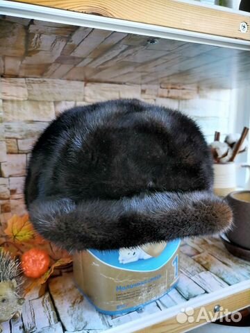 Шапка-берет норка