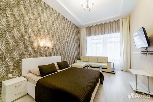 

1-к. квартира, 42 м², 2 кровати
