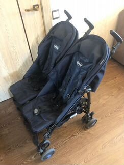 Двойная коляска трость Peg Perego pliko mini twin