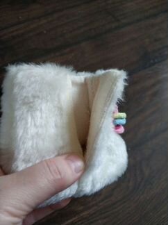 Пинетки Gymboree меховые демисезонные