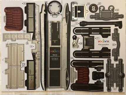 Сборная модель из картона Ретро Автомобиль