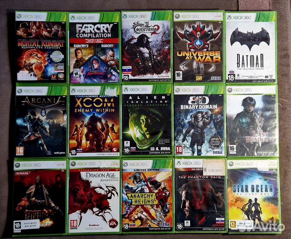 Игры на xbox 360 новые в пленке