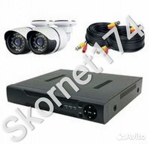 Комплект видеонаблюдения на 2 уличных камеры