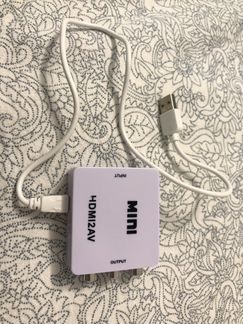 Конвертер преобразователь hdmi в avi тюльпан RCA