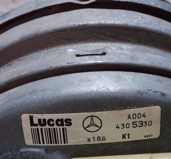 Вакуум тормозной системы Mercedes