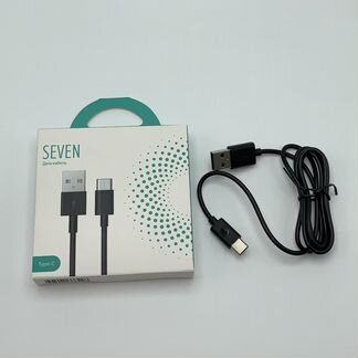 USB - кабель Premium Seven USB - Type-C 1м, черный