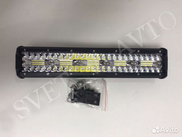 Лэд Светодиодная балка LED фара 300W 37 см Белая