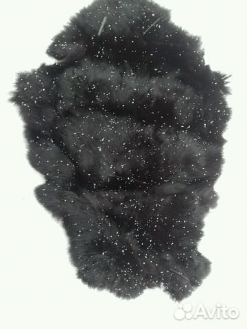 Шкурки кролика чёрные