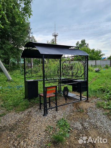 Мангал с крышей 