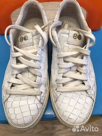 Кеды кожаные белые Hide&Jack 39