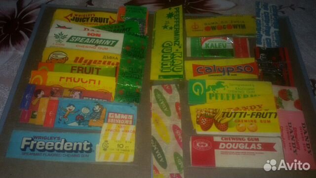 Фантики от жвачки гдр, Польша, СССР и др