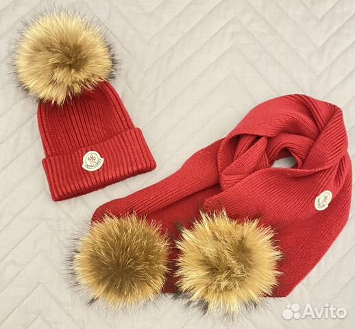 Moncler шапка шарф