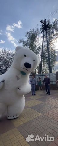 Мишка костюм надувной для празника