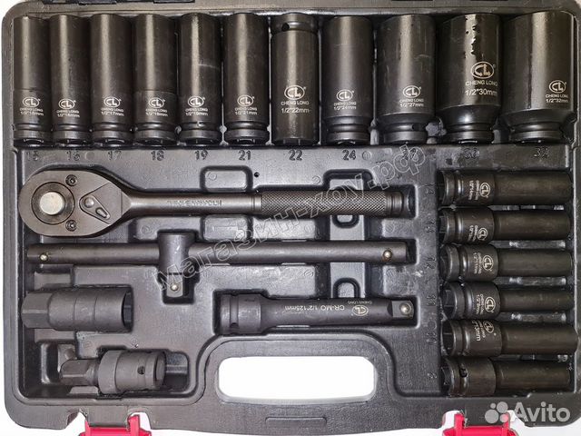 Набор инструментов для авто, грузовые головки 23шт